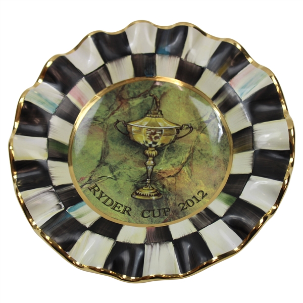 2012 Ryder Cup at Medinah Country Club MacKenzie-Childs Ceramic Plate