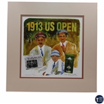 1913 US Open Matted Print Robert Fleming