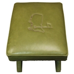 Augusta National GC Berckman's Place Masters Ltd Ed Emerald Leather Ottoman