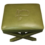 Augusta National GC Berckman's Place Masters Ltd Ed Emerald Leather Ottoman