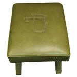 Augusta National GC Berckman's Place Masters Ltd Ed Emerald Leather Ottoman