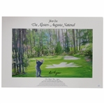 Ben Hogan Signed 1967 Masters The Hawk Flies Again Poster Print JSA #AY50965