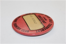 Rod Munday's 1948 New Orleans Open Golf Tournament at Metaire CC Contestant Badge