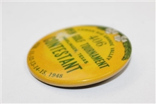 Rod Munday's 1948 Lower Rio Grande Valley Open Golf Tournament Contestant Badge #406