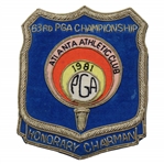 1981 PGA Championship at Atlanta Athletic Club Honorary Chairman Crest