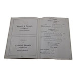 1941 The Ryder Cup Team vs. Bobby Jones Challenge Team at Detroit GC Official Program - Rare