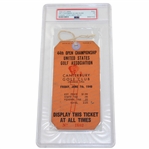 1940 U.S. Open Canterbury Golf Club Friday Full Ticket - Lawson Little beats Sarazen PSA 3
