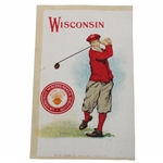 C. 1910 Murad Cigarettes Tobacco Golf Silk - University of Wisconsin