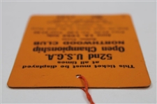 1952 U.S. Open Northwood Club Final Round Full Ticket
