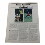 Arnold Palmer Signed 1983 U.S. Open Program Page JSA ALOA