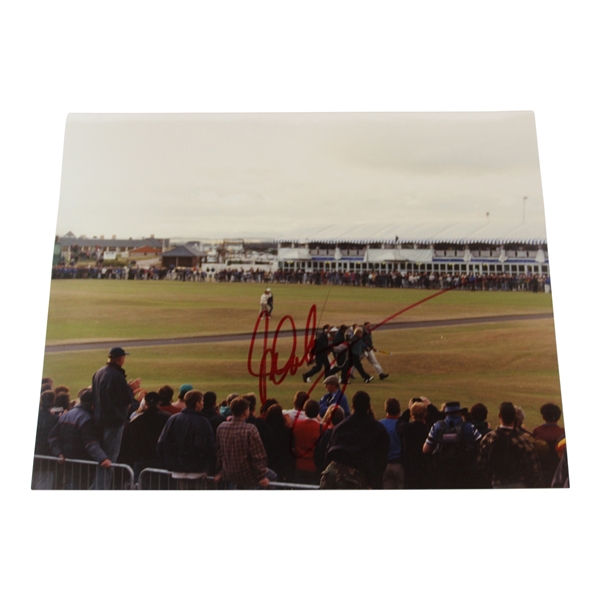 John Daly Signed 1995 British Open Winning Photo JSA ALOA