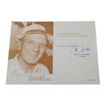 Roberto De Vicenzo Signed 1988 Argentine Golf Piece JSA ALOA