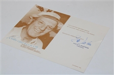 Roberto De Vicenzo Signed 1988 Argentine Golf Piece JSA ALOA