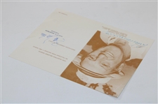 Roberto De Vicenzo Signed 1988 Argentine Golf Piece JSA ALOA
