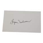 Byron Nelson Signed Index Card JSA ALOA