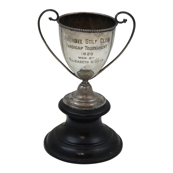 1920 Arundel Golf Club Handicap Tournament Trophy Won By Elizabeth Hays 
