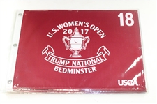 Ten (10) 2017 Women's US Open at Trump National Bedminster Red Screen Flags