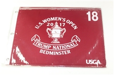 Ten (10) 2017 Women's US Open at Trump National Bedminster Red Screen Flags