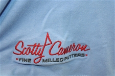 Blue Peter Millar Scotty Cameron Circle T Logo Lt Blue 'Seaside Wash' Golf Polo Shirt