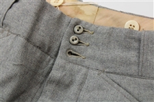 President Dwight D. Eisenhower Light Gray Plus Fours - Very Good Condition with Minor Wear