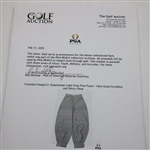 President Dwight D. Eisenhower Light Gray Plus Fours - Very Good Condition with Minor Wear