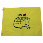 Gary Player Signed 2014 Masters Tournament Flag With Years Won JSA ALOA