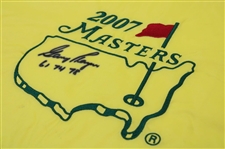 Gary Player Signed 2007 Masters Tournament Flag With Years Won JSA ALOA
