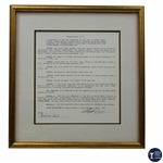 Louise Suggs Avenue Renaming in Delray Beach Proclamation - Framed WGHoF Collection