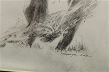 Cary Middlecoff Signed Framed Pencil Sketch  - WGHoF Collection JSA ALOA