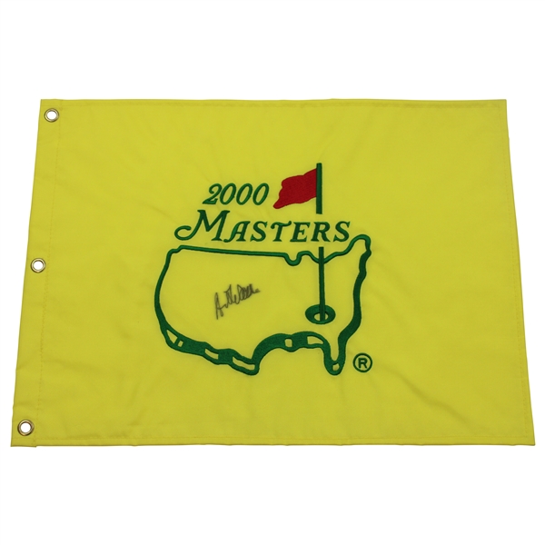 Art Wall Signed 2000 Masters Embroidered Flag JSA ALOA