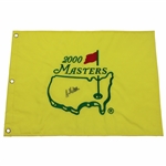 Art Wall Signed 2000 Masters Embroidered Flag JSA ALOA