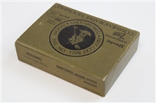 Alan Shepard Signed Index Card & Complete Spalding Moon Golf Ball Box w/ Dozen Balls