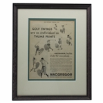 Macgregor Saturday Evening Post Vintage Golf Ad - Framed
