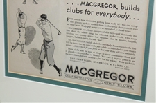 Macgregor Saturday Evening Post Vintage Golf Ad - Framed