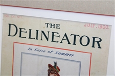 1900 The Delineator Magazine Golf Theme Cover - Framed