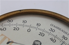 Walter Hagen 'The Press Golf Shoot's Par An All Golf News' Thermometer by Lakeside Mfg. Co. Chicago