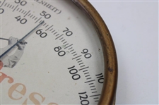 Walter Hagen 'The Press Golf Shoot's Par An All Golf News' Thermometer by Lakeside Mfg. Co. Chicago
