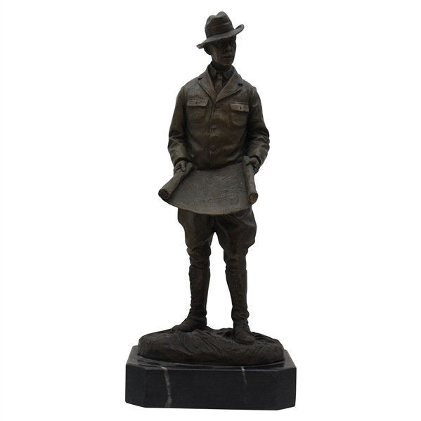 A.W. Tillinghast Bronze/Marble Statue by Ron Tunison - Stands Over a Foot Tall - 17lbs!
