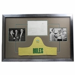 1946 Augusta National Golf Club Masters Invitation, Photo & Rules Display 