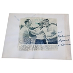 1946 Augusta National Golf Club Masters Invitation, Photo & Rules Display 