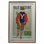 Vintage Yale Mixture A Gentlemans Smoke Golfer Smoking Ad Calendar - Framed
