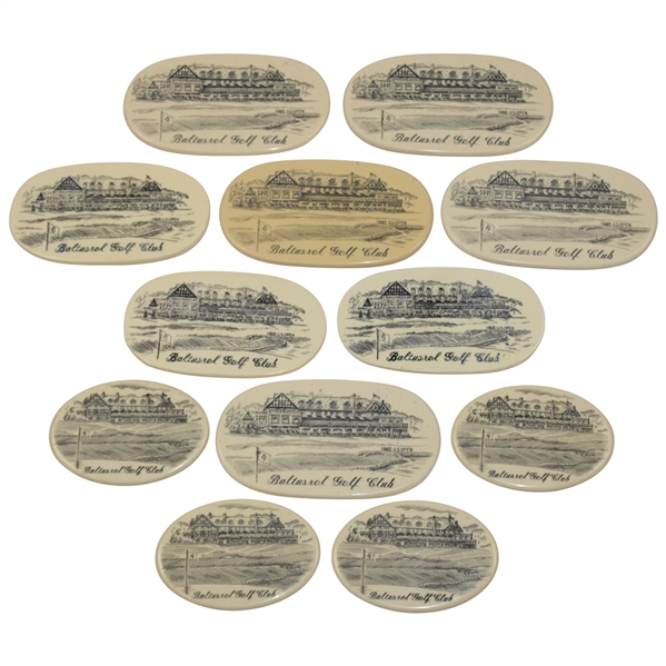 Twelve (12) 1993 US Open at Baltusrol Golf Club Keychain Pins