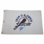Retief Goosen Signed 2001 Us Open at Embroidered Southern Hills Flag JSA ALOA
