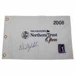 Phil Mickelson Signed 2008 Northern Trust Open Embroidered Flag JSA ALOA