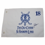 Jack Nicklaus Signed Old Course at St. Andrews Flag JSA ALOA