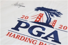 Collin Morikawa Signed 2020 PGA Championship at Harding Park Embroidered Flag JSA #WIT719926