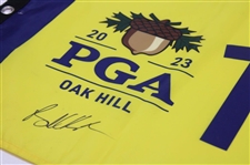 Brooks Koepka Signed 2023 PGA Championship at Oak Hill Flag JSA #YY32271