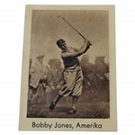 1932 Bobby Jones Abdulla Co. German Sports Records Card #200