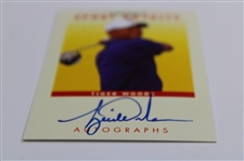 Tiger Woods Signed 2017 Upper Deck Goudey Sport Royalty Card