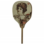 Advertising Fan From 1904 With Woman Golfer